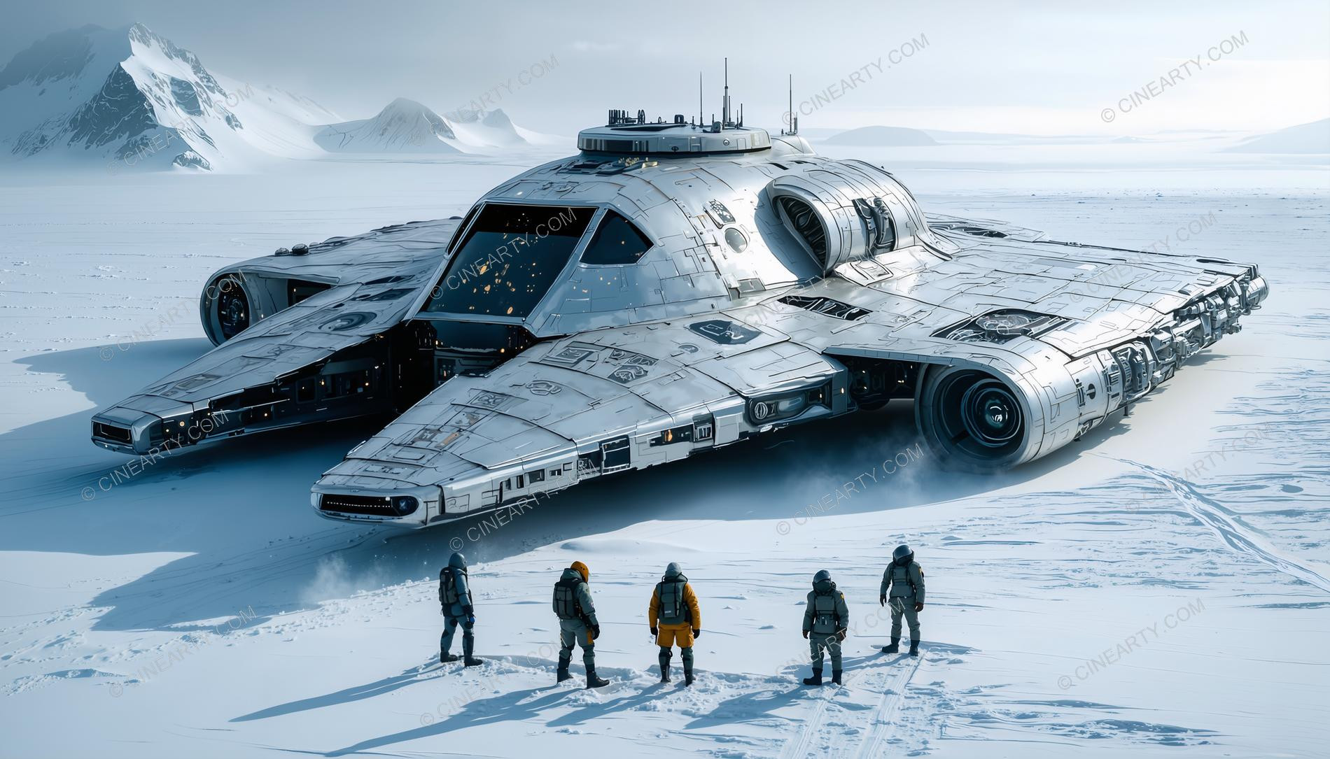 Alien Spaceship in Antarctica 32064