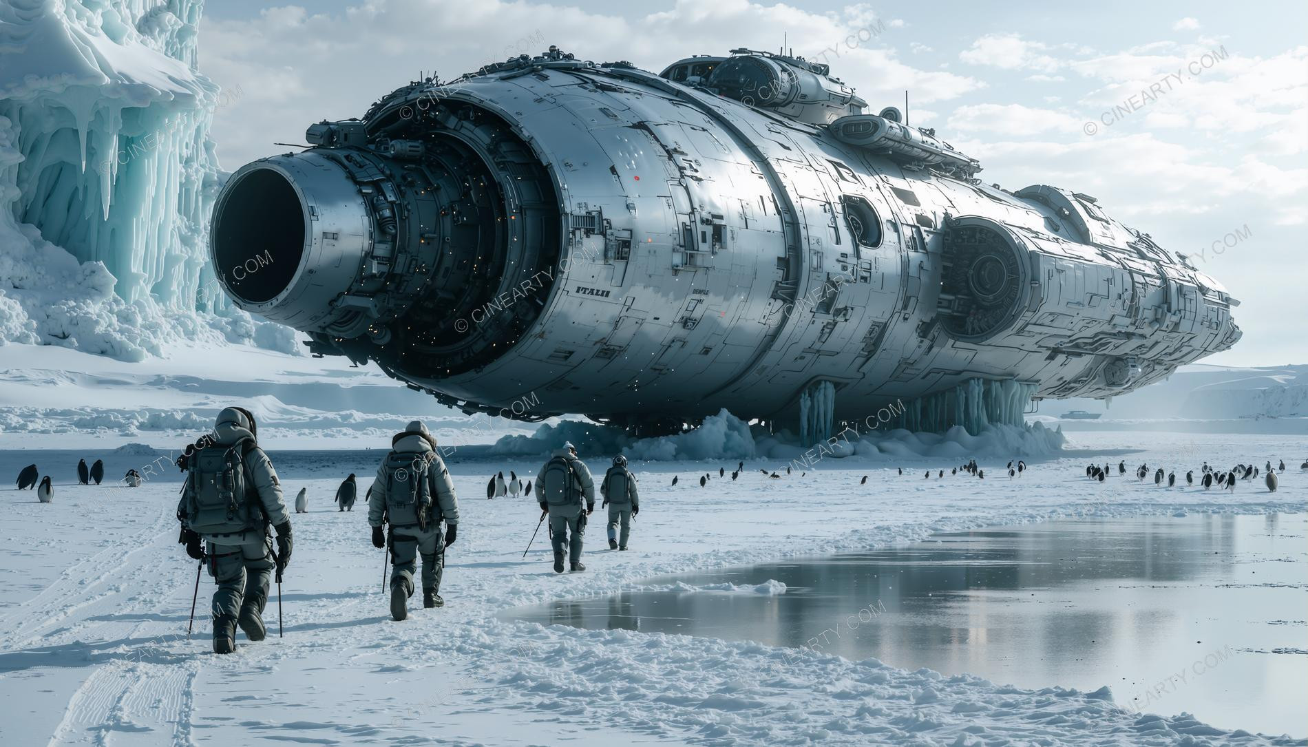 Alien Spaceship in Antarctica 49856
