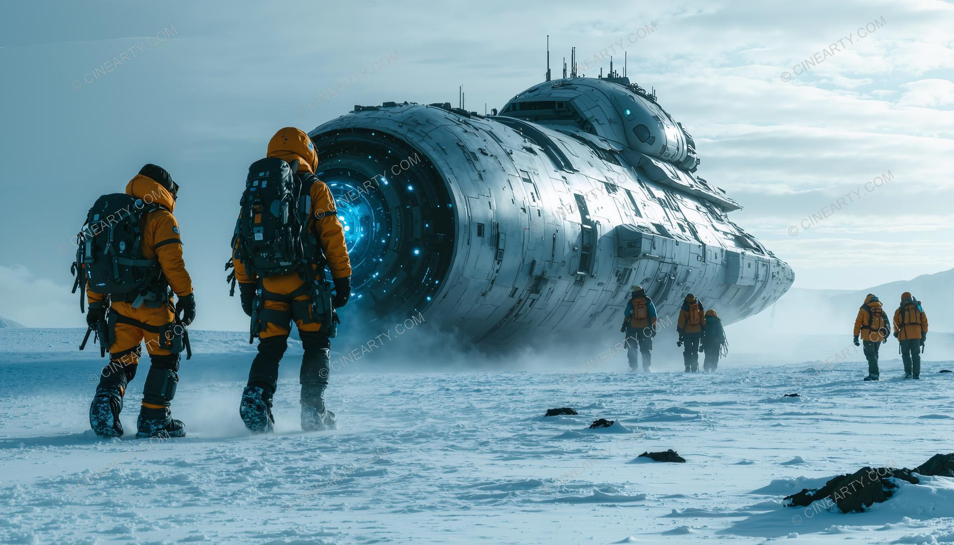 Alien Spaceship in Antarctica 32866