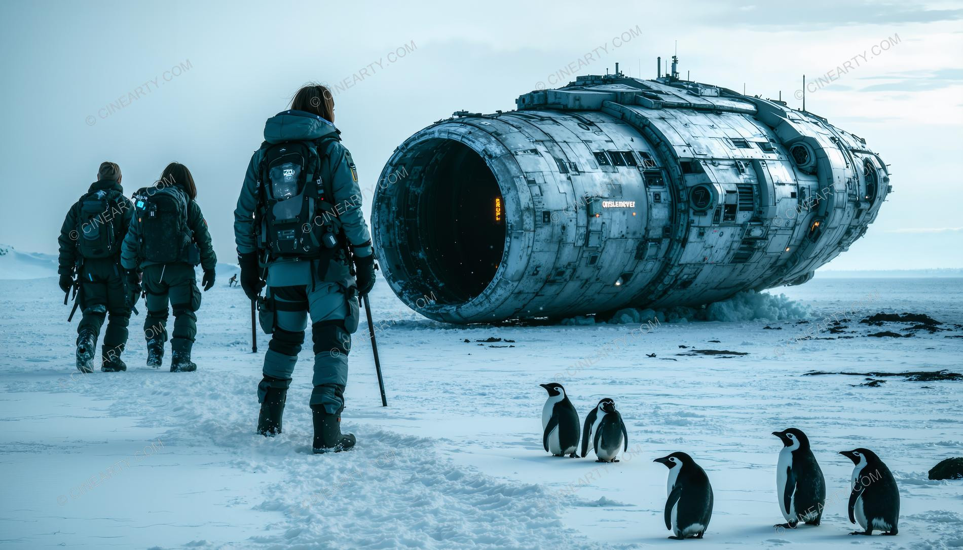 Alien Spaceship in Antarctica 00242