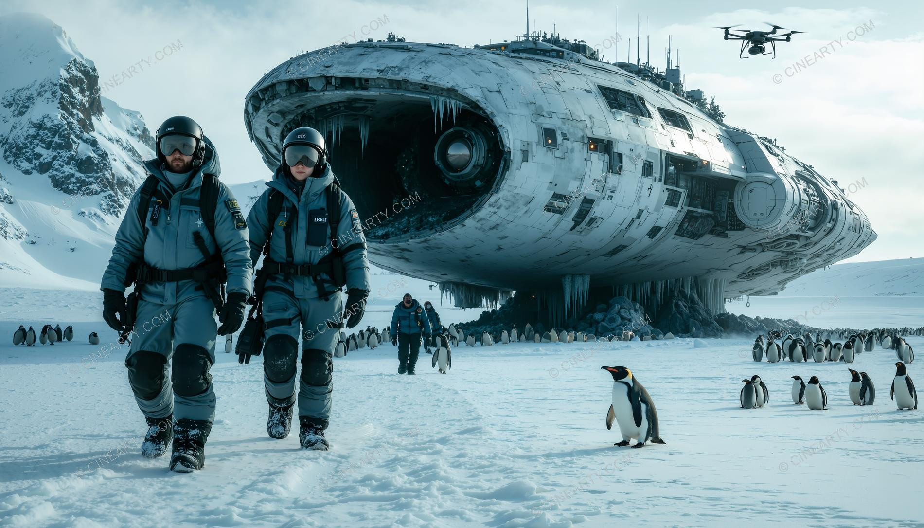 Alien Spaceship in Antarctica 46930