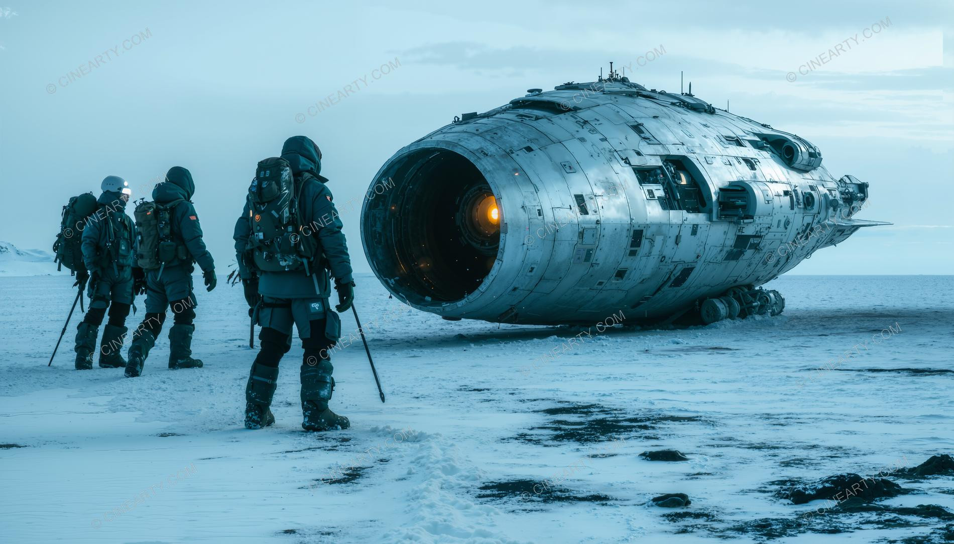 Alien Spaceship in Antarctica 72421