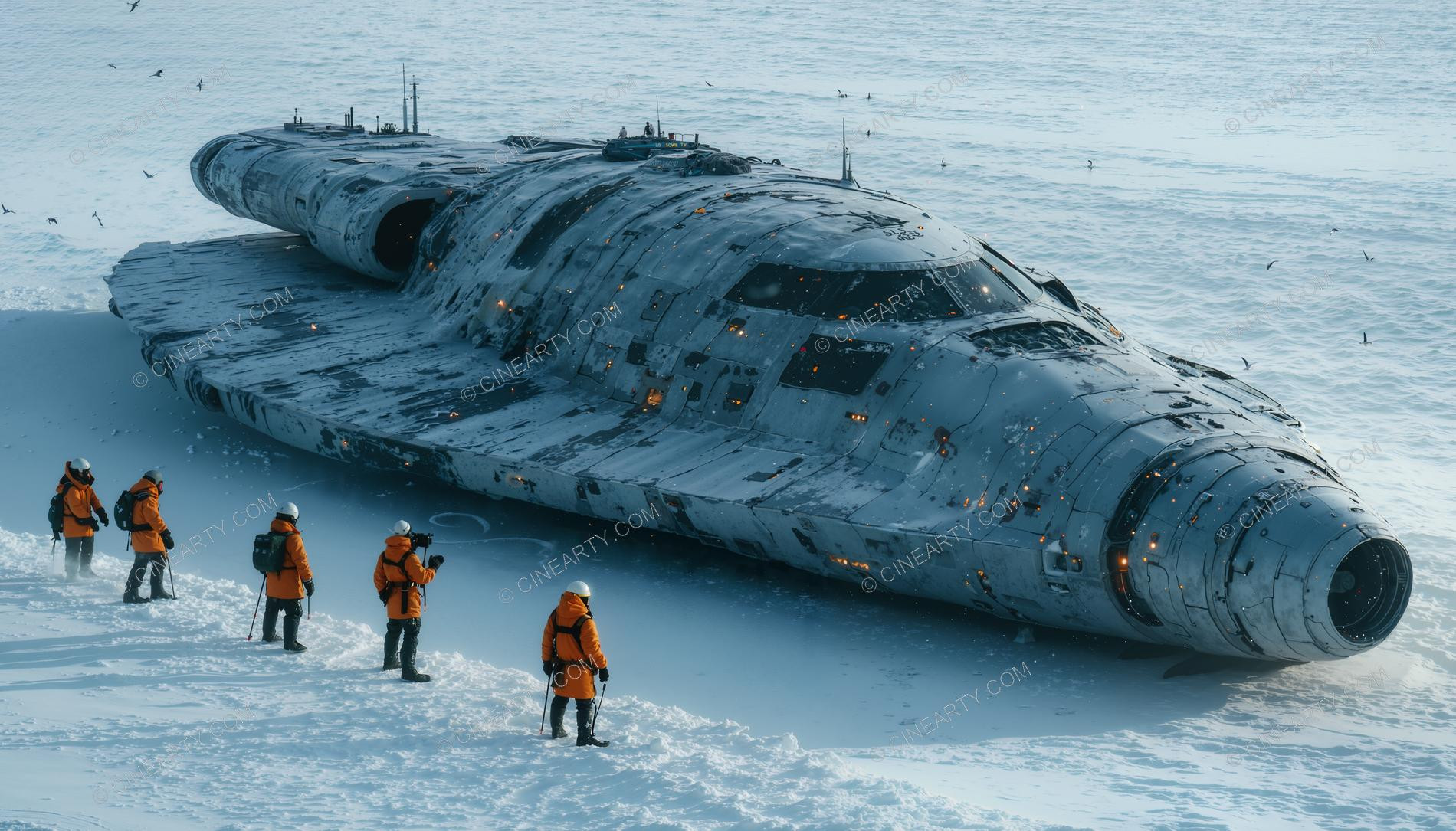 Alien Spaceship in Antarctica 23401