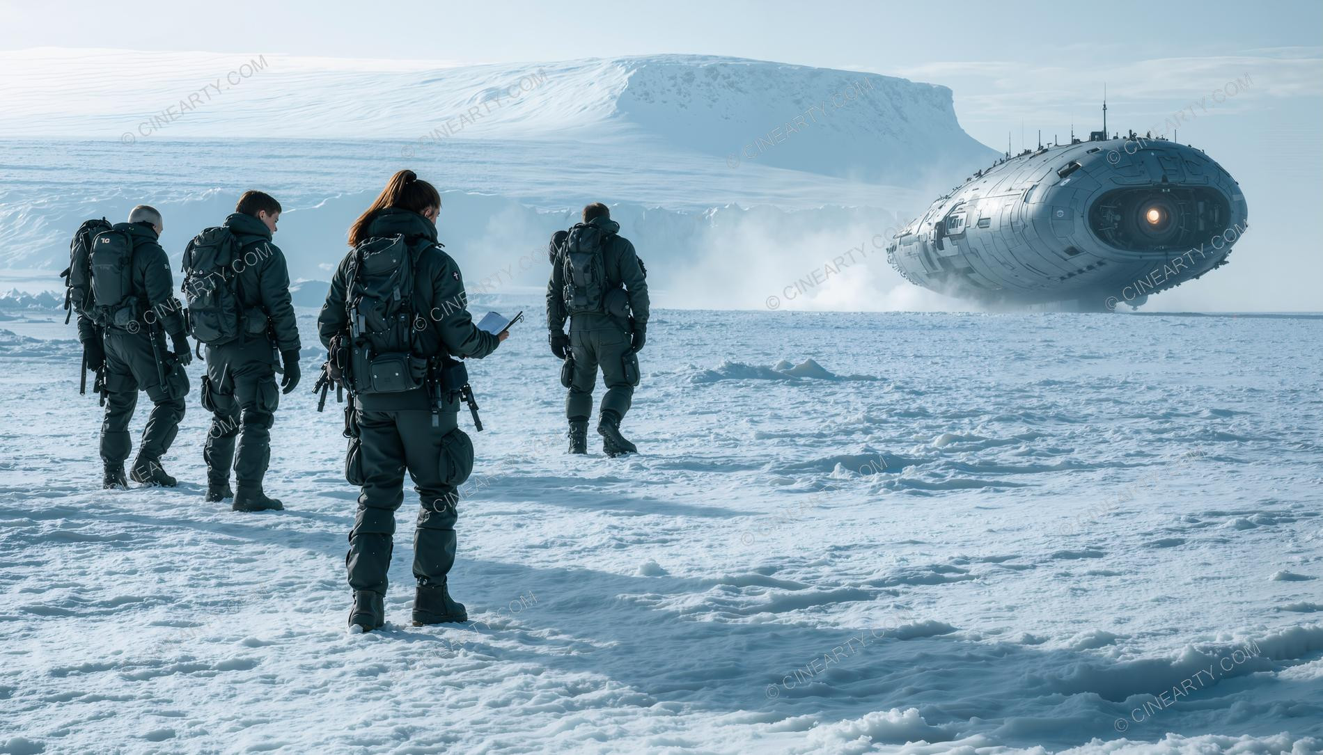 Alien Spaceship in Antarctica 35375