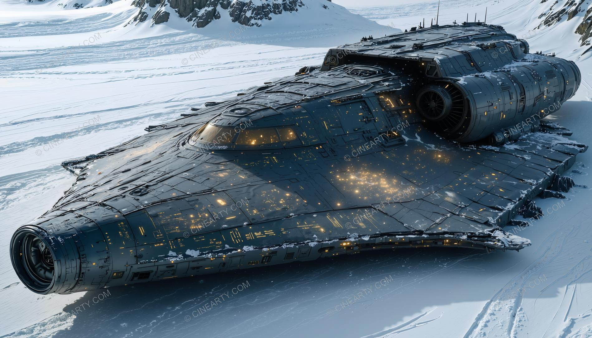 Alien Spaceship in Antarctica 01884