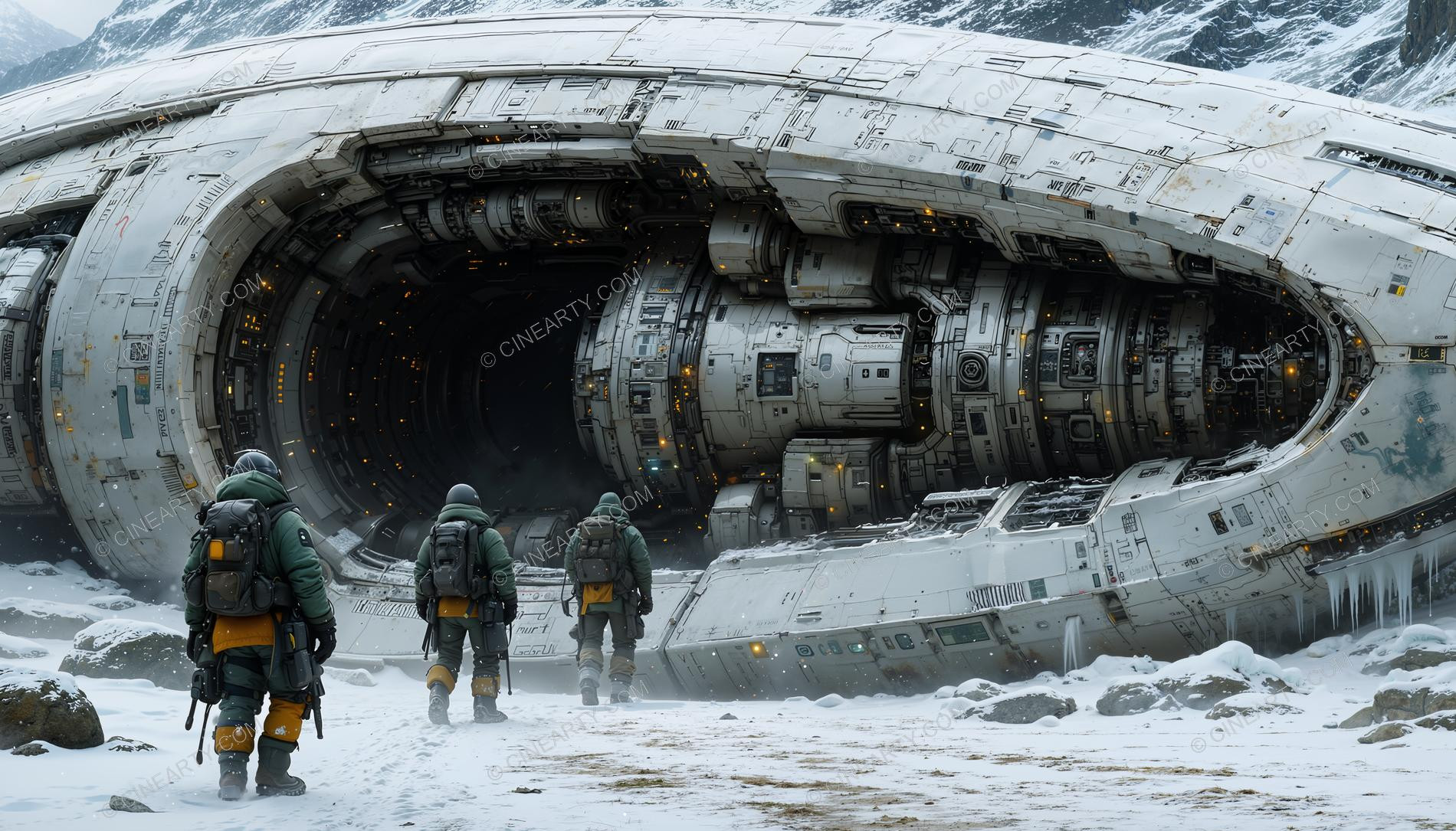 Alien Spaceship in Antarctica 53184