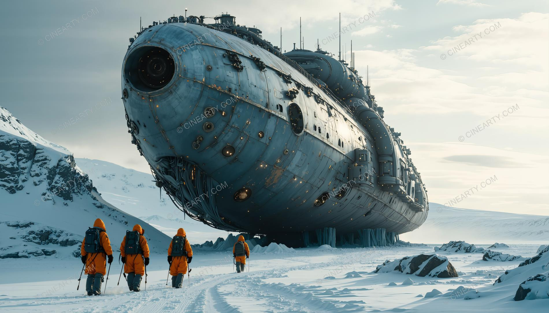 Alien Spaceship in Antarctica 08248