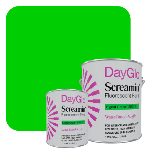 DayGlo SRX Water-Based Latex Paint Signal Green