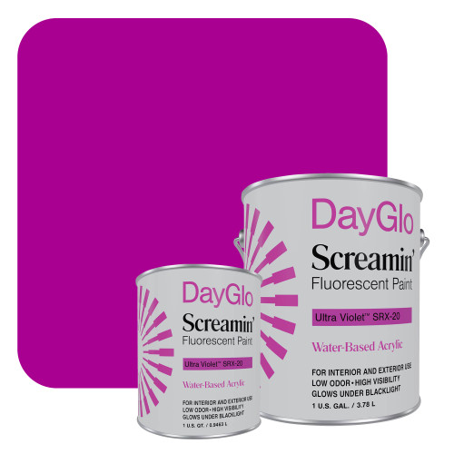 DayGlo SRX Water-Based Latex Paint Ultra Violet