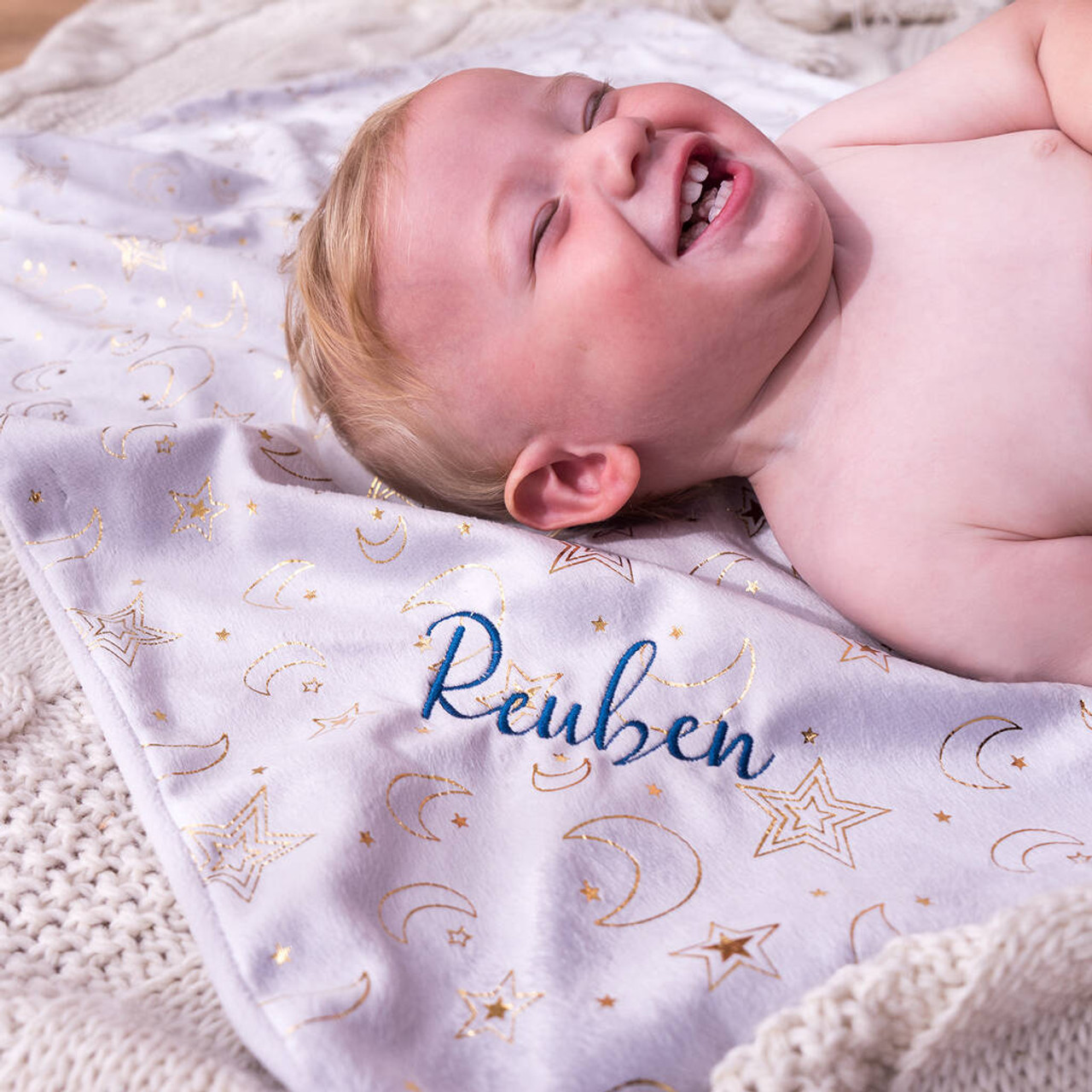 Moon And Stars Baby Blanket Shawl Moon And Stars Baby Blanket Shawl