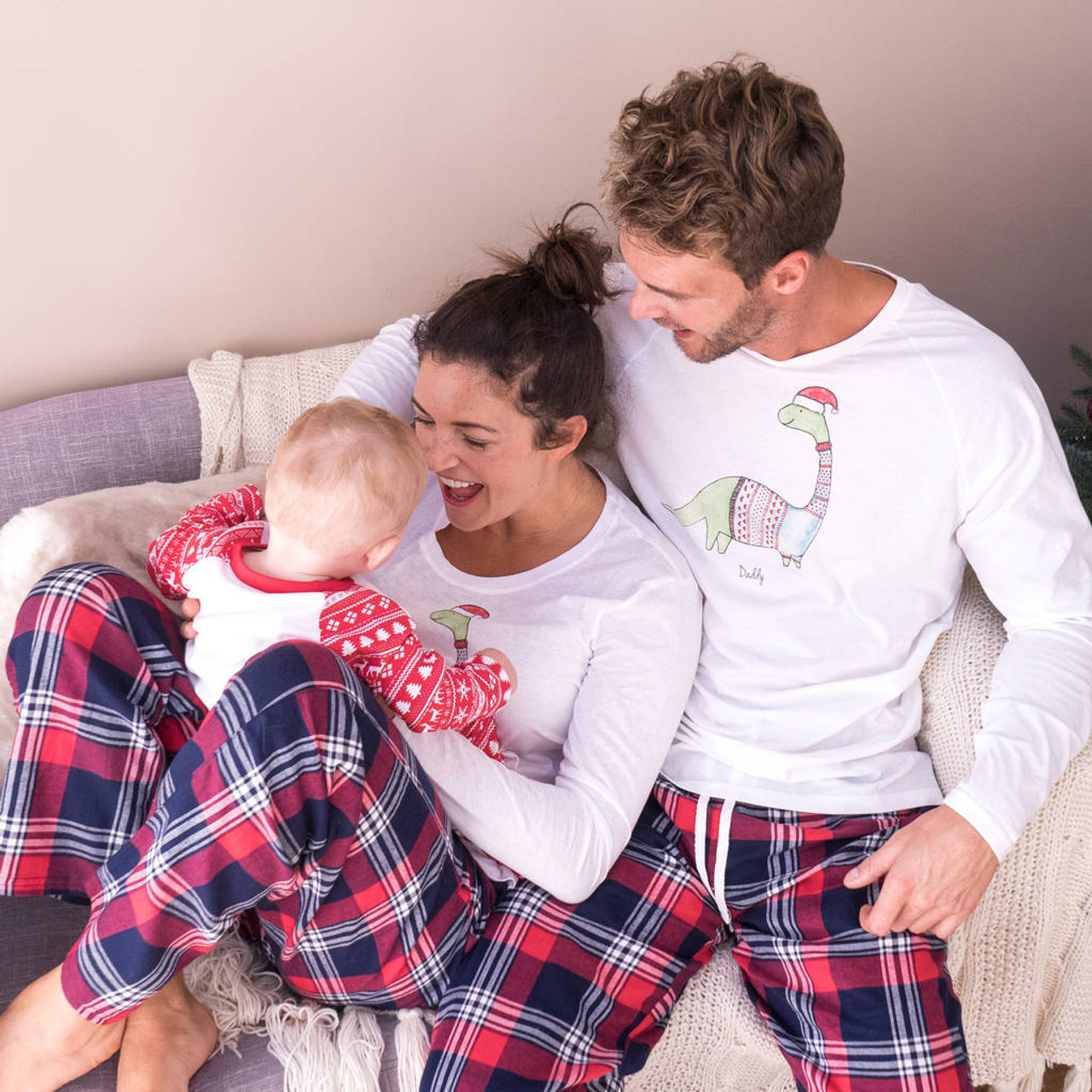 Christmas Dinosaur Family Pyjama Set