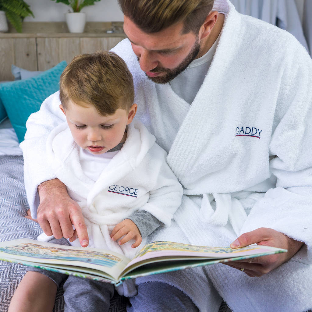 personalised dad dressing gown