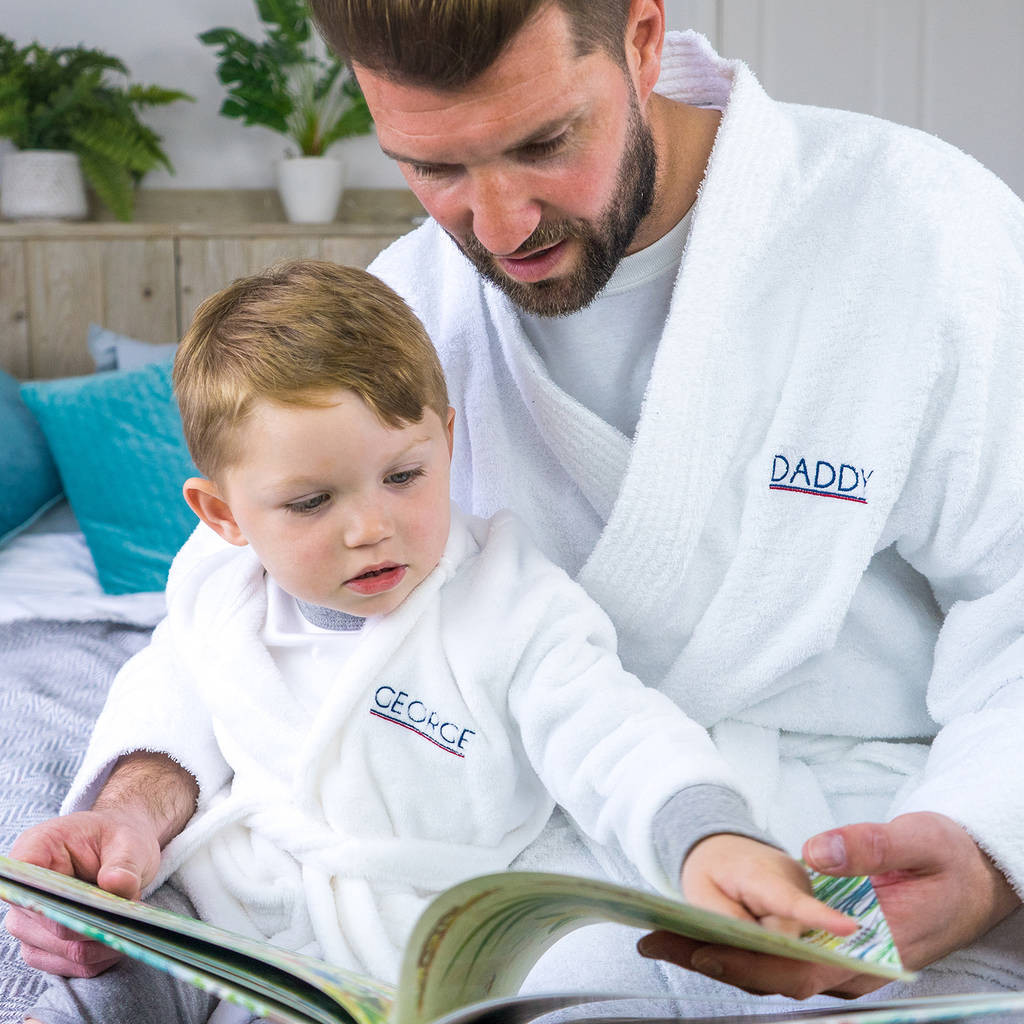 personalised dad dressing gown