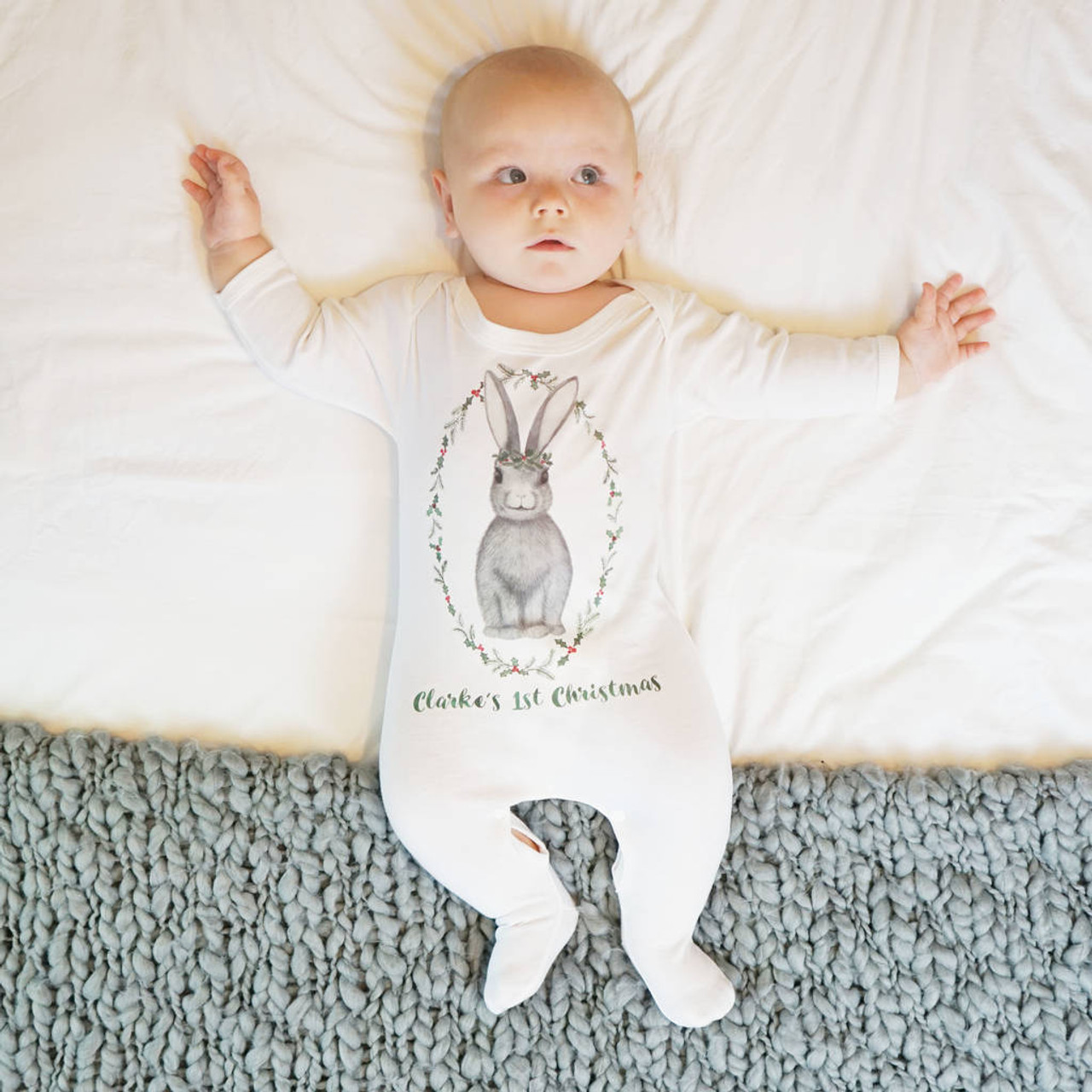 bunny sleepsuit