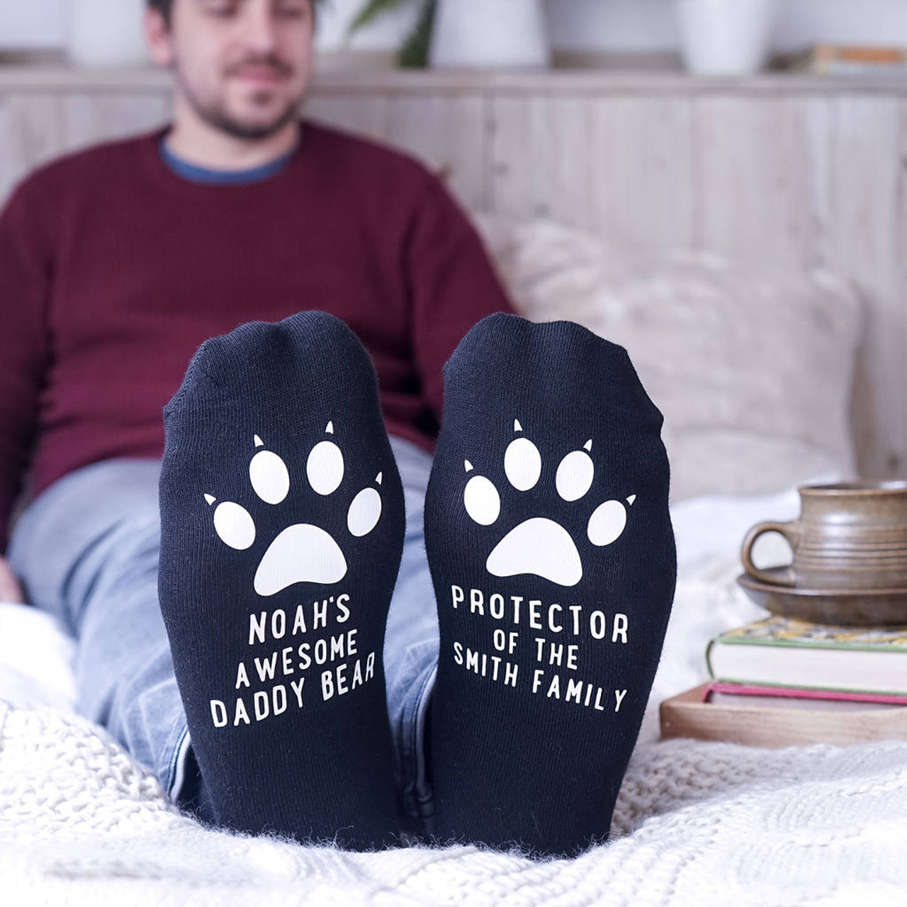 Daddy Bear Paw Socks