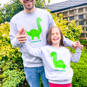 Personalised Daddy Dinosaur Jumper Set Personalised Daddy Dinosaur Jumper Set
