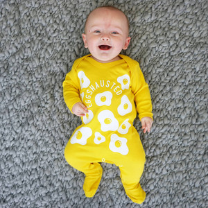 Eggshausted Baby Sleepsuit Eggshausted Baby Sleepsuit