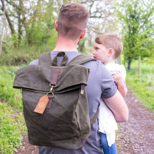 Monogram Baby Changing Waxed Backpack Monogram Baby Changing Waxed Backpack