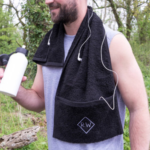 Embroidered Monogram Sports Gym Towel Embroidered Monogram Sports Gym Towel