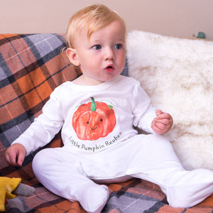 Little Pumpkin Halloween Sleepsuit Little Pumpkin Halloween Sleepsuit