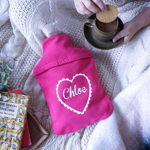 Heart Hot Water Bottle Cover Heart Hot Water Bottle Cover