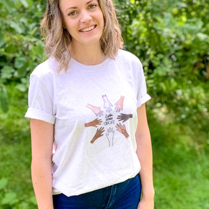 Hands Up For Equality Organic Adult T Shirt Hands Up For Equality Organic Adult T Shirt