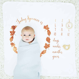 personalised baby age mat