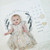 Baby Age Feather Wreath Blanket Baby Age Feather Wreath Blanket