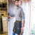 My Name Waxed Denim Waist Apron