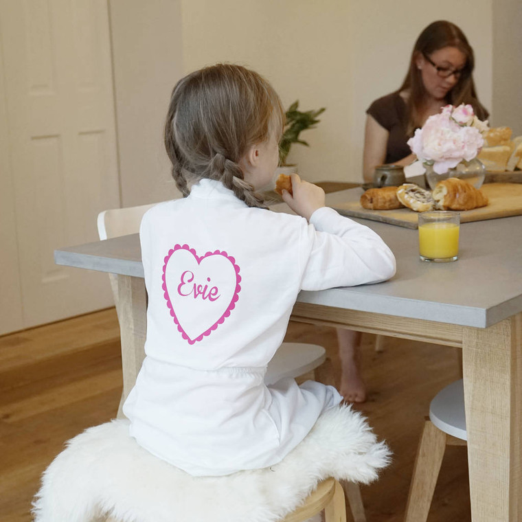 Kids Heart Dressing Gown