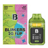 Blinkers FLIP Dual Chamber Disposables 2G Green Apple Sativa - Blue Nerdz Hybrid