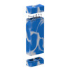 White Rhino Dual Original Silicone Container w Glass Straw & Chillum BLUE WHITE