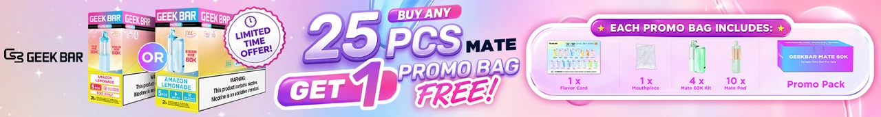 Geek Bar Mate 50K Disposable – Buy 25 Get 1 FREE