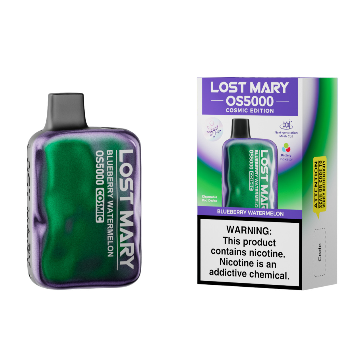 Lost Mary OS5000 Frozen Edition Disposable Vape - 5000 Puffs