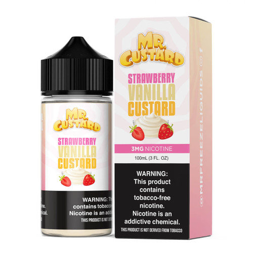 Mr.Custard Strawberry Vanilla Custard 100ml E-Juice Wholesale | Mr.Custard Wholesale