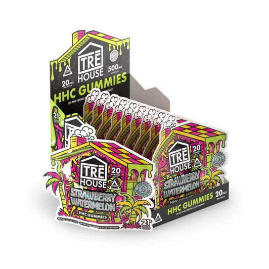 Tre House HHC Gummies - 500MG 20CT Strawberry Watermelon