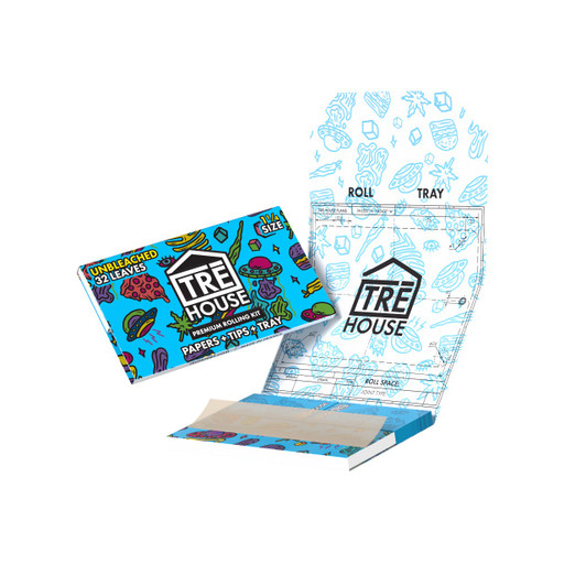 Tre House Premium Rolling Kit King Size Unbleache