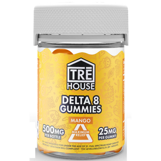 TRĒ House Delta-8 Gummies 20ct Mango - 500MG