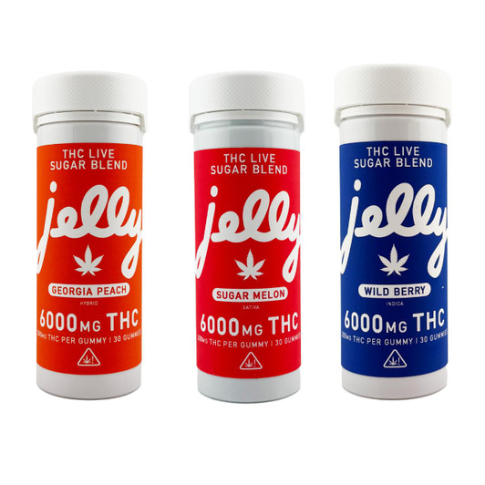 Jelly THCA Live Sugar Blend Gummies 6000MG