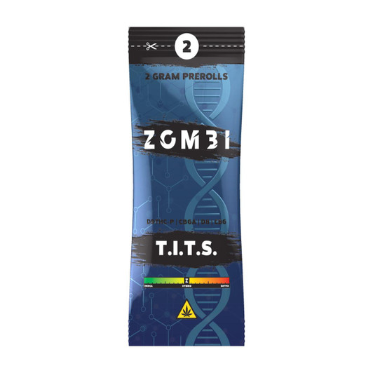 Zombi D9 THC-P CBGA DB CBG Prerolls 4G (2Count) T.I.T.S