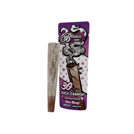 Chapo Blanco THCA Cannon Diamond Preroll 3G Star Berry