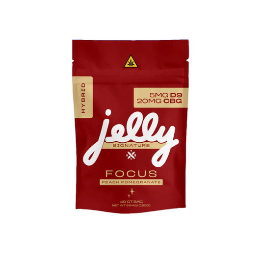 Jelly D9 THC CBD CBN Signature Gummies Peach Pomegranate