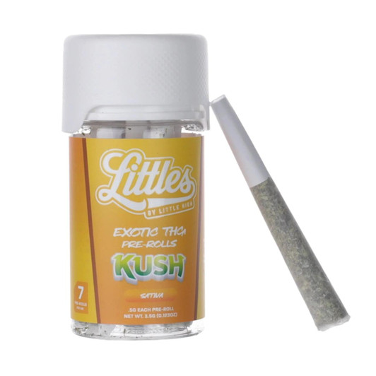 Littles Exotic THCA Prerolls 7CT Kush Sativa