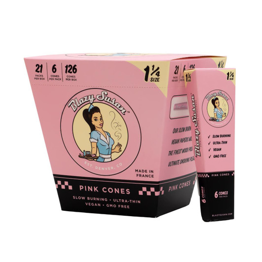 Blazy Susan Pink Cones 21PK 1-14 Box