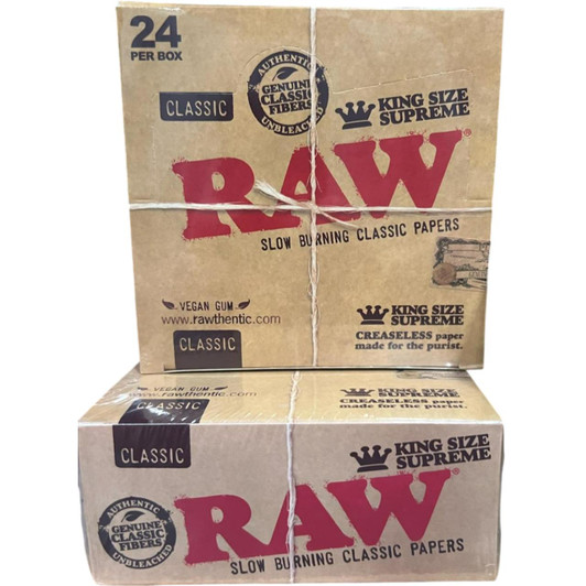RAW Rolling Papers 24PK - King Size Supreme Classic