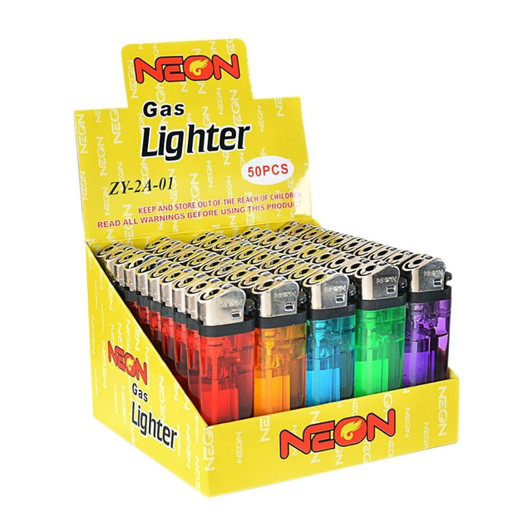 Neon Gas Lighters 50CT