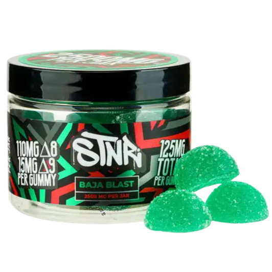 STNR D8 D9 Gummies 2500MG Baja Blast