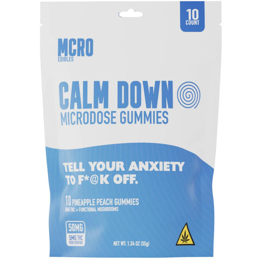 MCRO Microdose Gummies Calm Down 50MG - Pineapple Peach