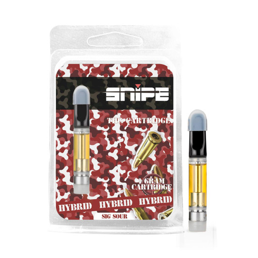 Snipe THCP Explosive Blend Cartridge 1G Sig Sour Hybrid