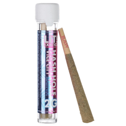 LIT Exotics Hash Hole Prerolls 2G Vice CIty Sativa